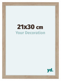 Como MDF Cornice 21x30cm Quercia Chiaro Davanti Dimensione | Yourdecoration.it
