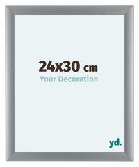Como MDF Cornice 24x30cm Argento Opaco Davanti Dimensione | Yourdecoration.it