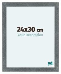 Como MDF Cornice 24x30cm Ferro Spazzato Davanti Dimensione | Yourdecoration.it