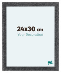 Como MDF Cornice 24x30cm Grigio Spazzato Davanti Dimensione | Yourdecoration.it