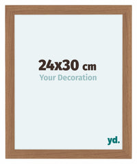 Como MDF Cornice 24x30cm Noce Chiaro Davanti Dimensione | Yourdecoration.it
