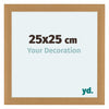 Como MDF Cornice 25x25cm Faggio Davanti Dimensione | Yourdecoration.it