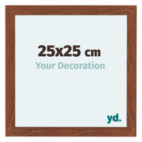 Como MDF Cornice 25x25cm Noce Davanti Dimensione | Yourdecoration.it