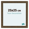 Como MDF Cornice 25x25cm Oro Antico Davanti Dimensione | Yourdecoration.it