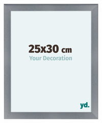 Como MDF Cornice 25x30cm Alluminio Spazzolato Davanti Dimensione | Yourdecoration.it