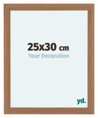 Como MDF Cornice 25x30cm Noce Chiaro Davanti Dimensione | Yourdecoration.it