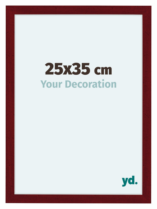 Como MDF Cornice 25x35cm Vino Rosso Spazzato Davanti Dimensione | Yourdecoration.it