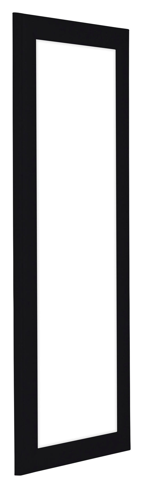Como MDF Cornice 25x75cm Nero Lucente Davanti Obliquo | Yourdecoration.it
