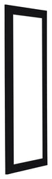 Como MDF Cornice 25x75cm Nero Lucente Davanti Obliquo | Yourdecoration.it