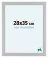 Como MDF Cornice 28x35cm Bianco Lucente Davanti Dimensione | Yourdecoration.it