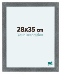 Como MDF Cornice 28x35cm Ferro Spazzato Davanti Dimensione | Yourdecoration.it