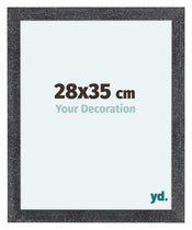 Como MDF Cornice 28x35cm Grigio Spazzato Davanti Dimensione | Yourdecoration.it