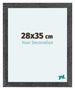 Como MDF Cornice 28x35cm Grigio Spazzato Davanti Dimensione | Yourdecoration.it