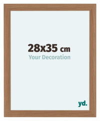 Como MDF Cornice 28x35cm Noce Chiaro Davanti Dimensione | Yourdecoration.it