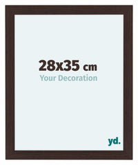 Como MDF Cornice 28x35cm Quercia Scura Davanti Dimensione | Yourdecoration.it