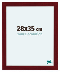 Como MDF Cornice 28x35cm Vino Rosso Spazzato Davanti Dimensione | Yourdecoration.it