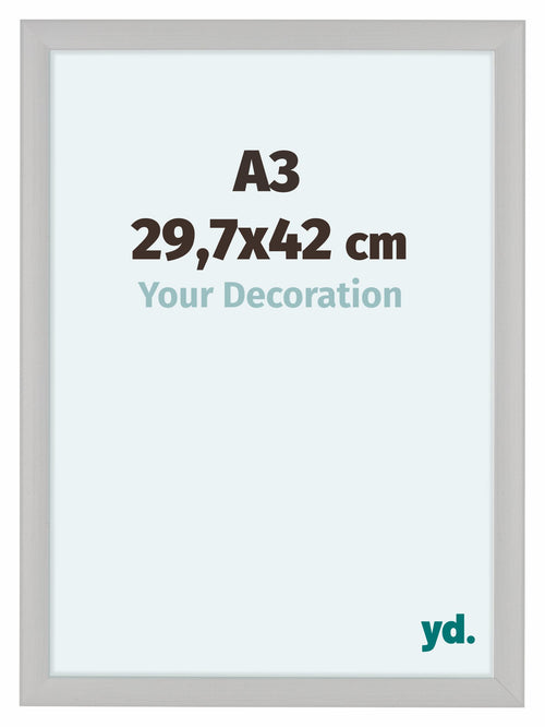Como MDF Cornice 29 7x42cm A3 Bianco Grana Di Legno Davanti Dimensione | Yourdecoration.it