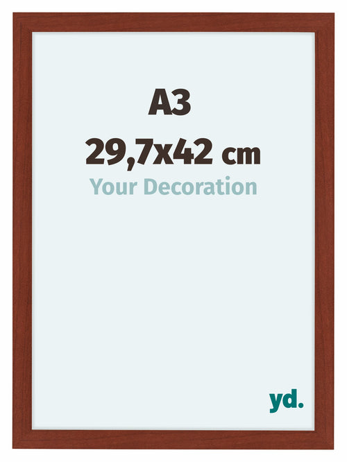 Como MDF Cornice 29 7x42cm A3 Ciliegie Davanti Dimensione | Yourdecoration.it
