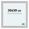Como MDF Cornice 30x30cm Bianco Lucente Davanti Dimensione | Yourdecoration.it