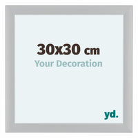 Como MDF Cornice 30x30cm Bianco Lucente Davanti Dimensione | Yourdecoration.it