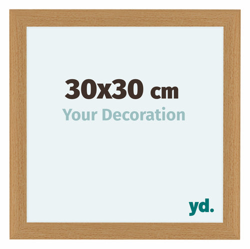 Como MDF Cornice 30x30cm Faggio Davanti Dimensione | Yourdecoration.it