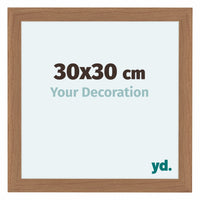 Como MDF Cornice 30x30cm Noce Chiaro Davanti Dimensione | Yourdecoration.it