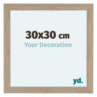 Como MDF Cornice 30x30cm Quercia Chiaro Davanti Dimensione | Yourdecoration.it