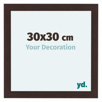 Como MDF Cornice 30x30cm Quercia Scura Davanti Dimensione | Yourdecoration.it
