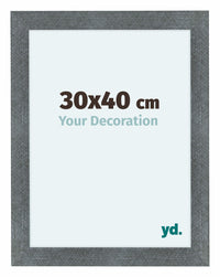 Como MDF Cornice 30x40cm Ferro Spazzato Davanti Dimensione | Yourdecoration.it
