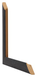 Como MDF Cornice 30x40cm Nero Grana Di Legno Intersezione | Yourdecoration.it