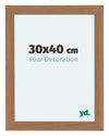 Como MDF Cornice 30x40cm Noce Chiaro Davanti Dimensione | Yourdecoration.it