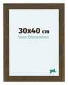 Como MDF Cornice 30x40cm Oro Antico Davanti Dimensione | Yourdecoration.it