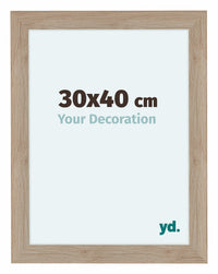 Como MDF Cornice 30x40cm Quercia Chiaro Davanti Dimensione | Yourdecoration.it