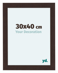Como MDF Cornice 30x40cm Quercia Scura Davanti Dimensione | Yourdecoration.it