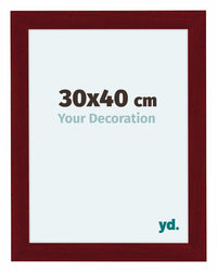 Como MDF Cornice 30x40cm Vino Rosso Spazzato Davanti Dimensione | Yourdecoration.it