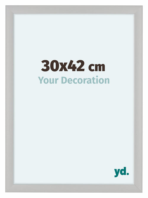Como MDF Cornice 30x42cm Bianco Grana Di Legno Davanti Dimensione | Yourdecoration.it