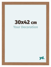 Como MDF Cornice 30x42cm Noce Chiaro Davanti Dimensione | Yourdecoration.it