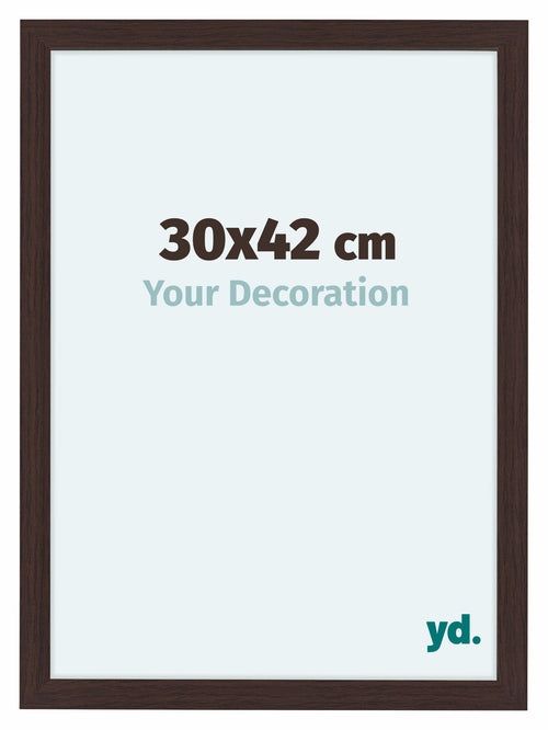 Como MDF Cornice 30x42cm Quercia Scura Davanti Dimensione | Yourdecoration.it