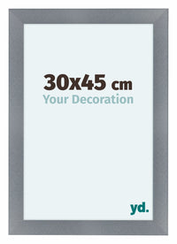 Como MDF Cornice 30x45cm Alluminio Spazzolato Davanti Dimensione | Yourdecoration.it