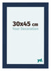 Como MDF Cornice 30x45cm Blu Scuro Spazzato Davanti Dimensione | Yourdecoration.it