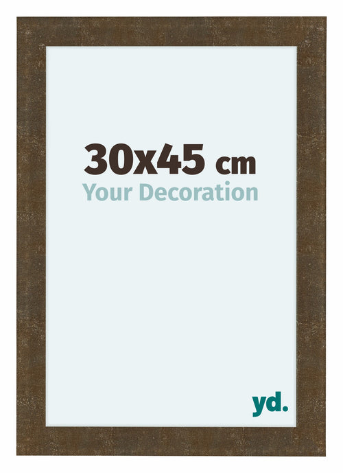 Como MDF Cornice 30x45cm Oro Antico Davanti Dimensione | Yourdecoration.it