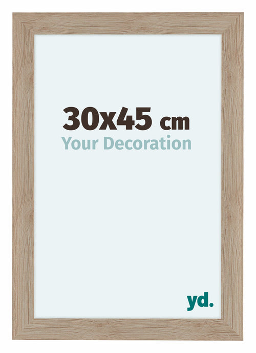 Como MDF Cornice 30x45cm Quercia Chiaro Davanti Dimensione | Yourdecoration.it