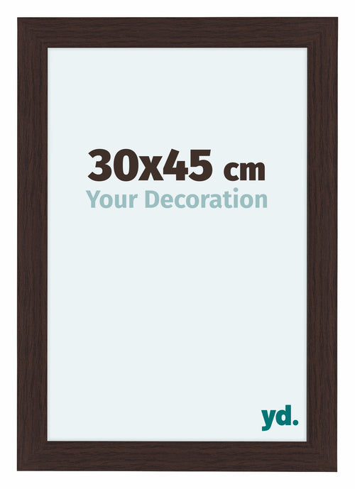 Como MDF Cornice 30x45cm Quercia Scura Davanti Dimensione | Yourdecoration.it