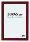 Como MDF Cornice 30x45cm Vino Rosso Spazzato Davanti Dimensione | Yourdecoration.it