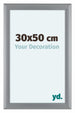 Como MDF Cornice 30x50cm Argento Opaco Davanti Dimensione | Yourdecoration.it