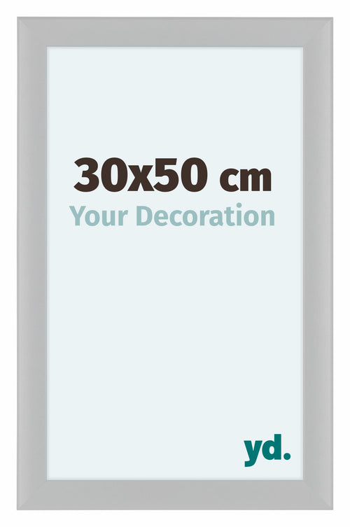 Como MDF Cornice 30x50cm Bianco Lucente Davanti Dimensione | Yourdecoration.it