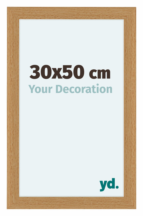 Como MDF Cornice 30x50cm Faggio Davanti Dimensione | Yourdecoration.it