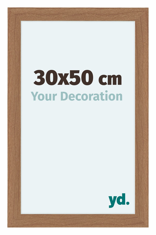 Como MDF Cornice 30x50cm Noce Chiaro Davanti Dimensione | Yourdecoration.it