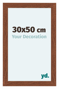 Como MDF Cornice 30x50cm Noce Davanti Dimensione | Yourdecoration.it