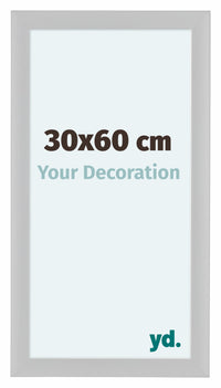 Como MDF Cornice 30x60cm Bianco Lucente Davanti Dimensione | Yourdecoration.it